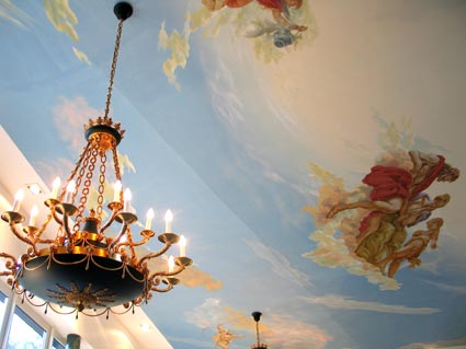 wandgestaltung decke wandmalerei