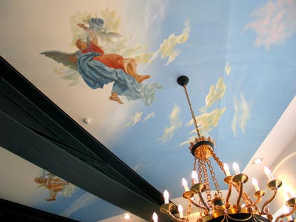 wandgestaltung decke wandmalerei