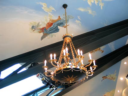 wandgestaltung decke wandmalerei